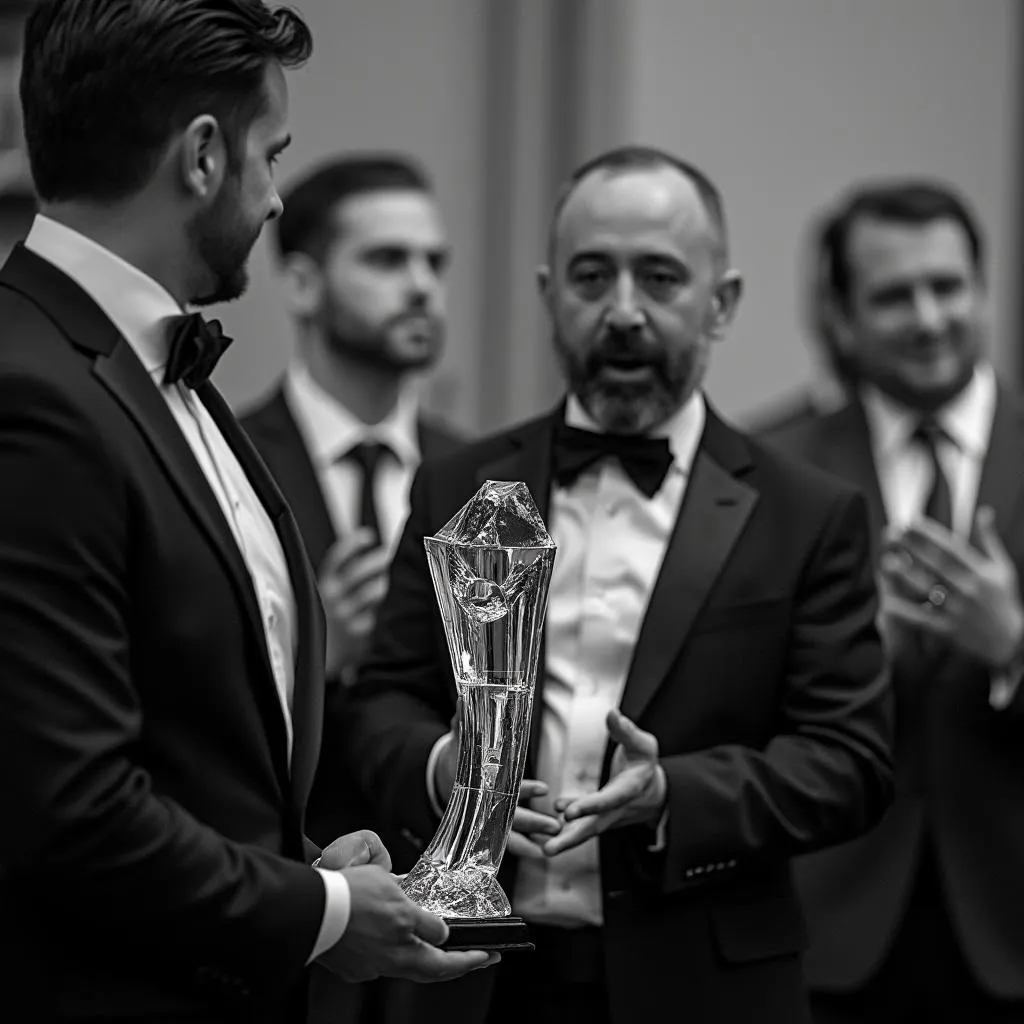 Entrega de premio a la excelencia en consultoría