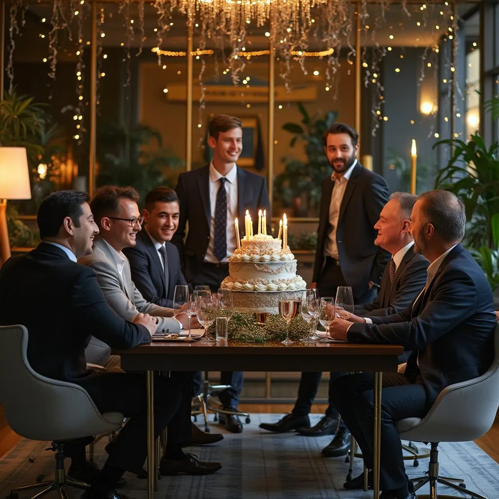 Celebración de aniversario de la compañía
